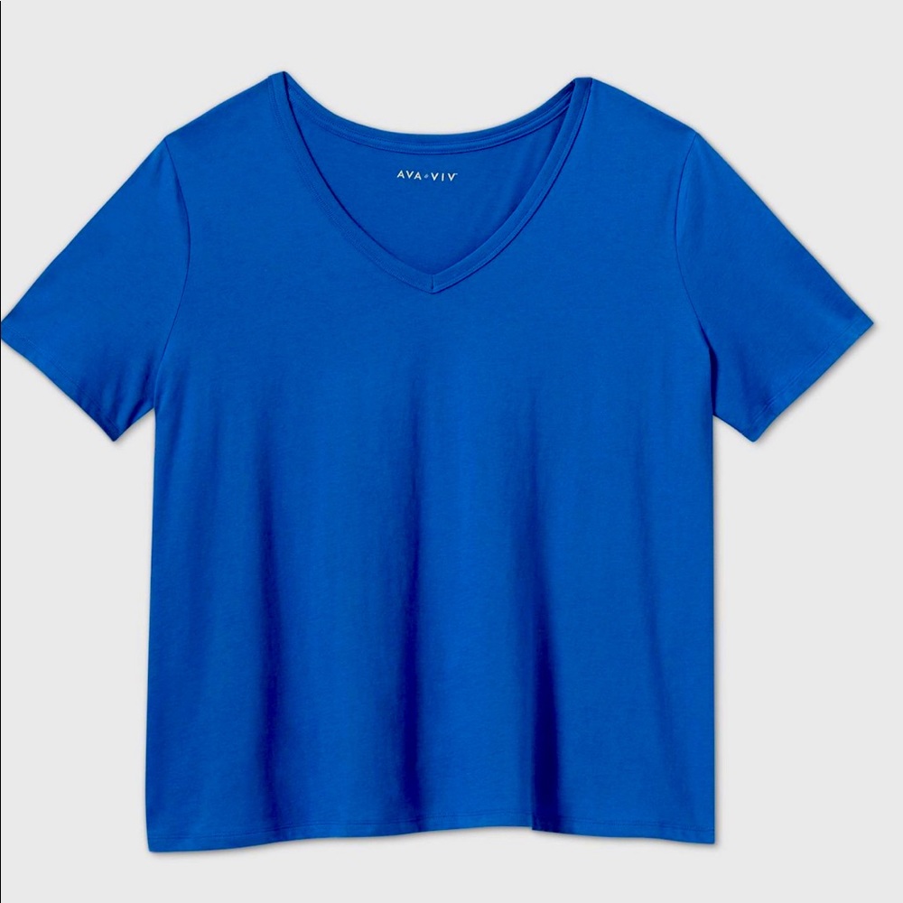 Woman’s plus slim fit v neck Ava & Viv. 3X